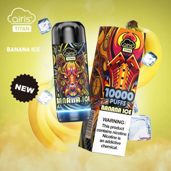 Airis Titan 10 000 Затяжек Банан на льду