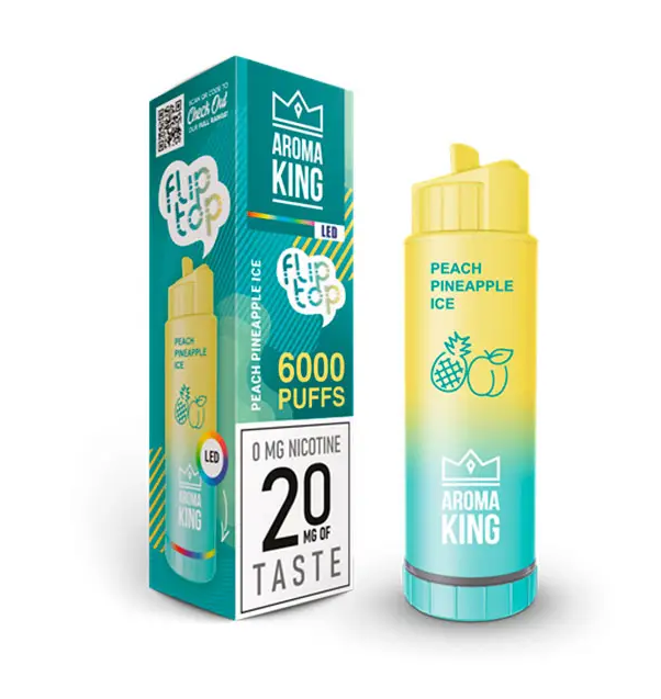 Aroma King 6000 Безникотиновая Ананас персик