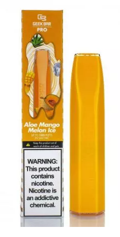 Электронные сигареты Geek Bar PRO 1500 Aloe Mango Melon Ice (Гик Бар Алое Манго Дыня Айс)