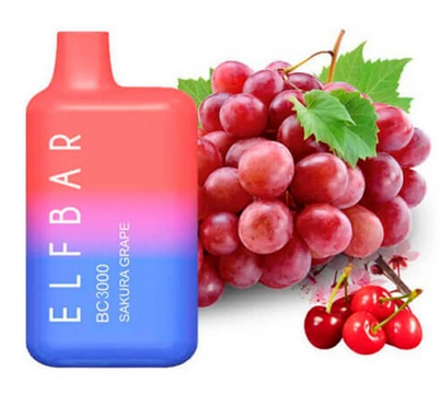 Elf Bar BC 3000 Затяжек - (Эльф Бар БЦ 3к тяг) Сакура Виноград