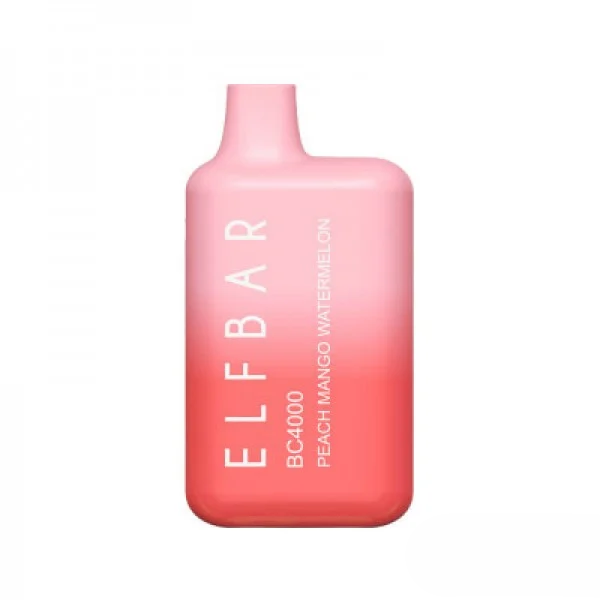 Elf bar BC4000 Peach mango watermelon - (Эльф Бар Люкс БЦ 4к тяг) Арбуз персиковый манго