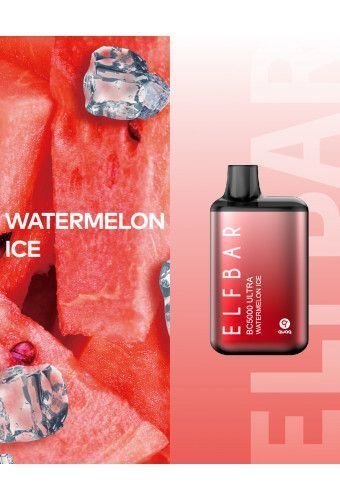 Elf Bar BC5000 ULTRA - Watermelon Ice - (Эльф Бар Ультра БЦ 5к тяг) Арбузный лед