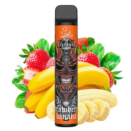 Одноразка ELF BAR LUX 1500 - (Эльф Бар Люкс 1.5к тяг) Клубника банан