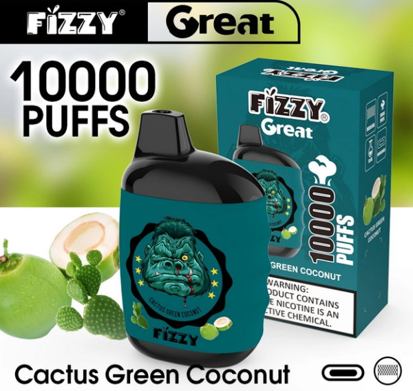 Fizzy 10000 Затяжек Кактус Кокос