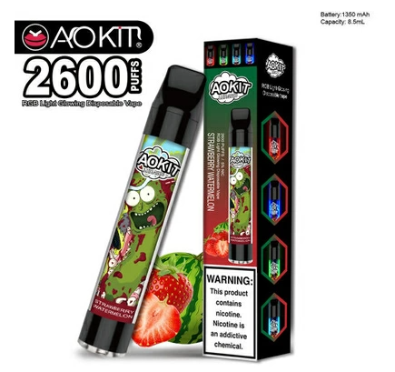 Одноразка Aokit Lux 2600 Затяжек Арбуз Клубника