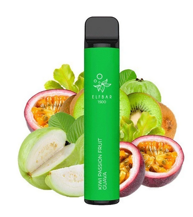 Одноразка Elf Bar Kiwi Passion Fruit Guava (Киви Маракуйя Гуава) 1500