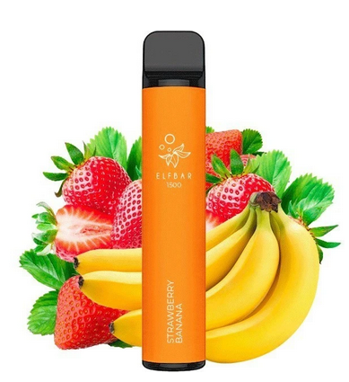 Одноразка Elf Bar Strawberry Banana (Банан Клубника) 1500