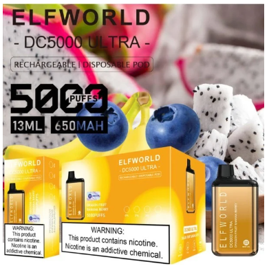 Одноразка Elf World Dragon Fruit Banana Berry (Драконий Фрукт Банан Ягоды) DC5000 ULTRA