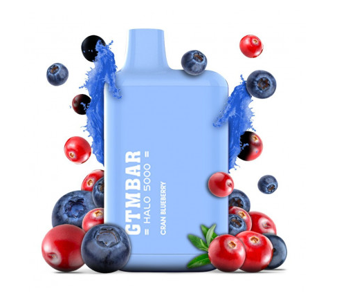 Одноразка GTMBAR Halo 5000 Затяжек Клюква Черника