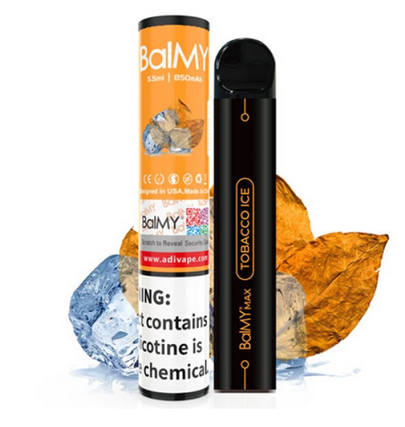 Одноразовая электронная сигарета BalMY Max Акциз Tobacco (Табак) 1500 puff