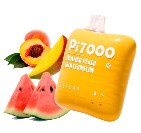 Одноразовая электронная сигарета Efl Bar - Манго Персик Арбуз 7000 затяжек