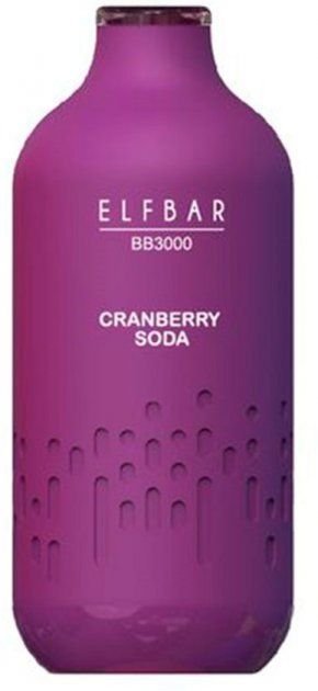 Одноразовая электронная сигарета Elf Bar BB3000 10 мл 5% - (Эльф Бар ББ 3к тяг) Клюква, Лимонад