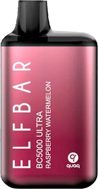 Одноразовая электронная сигарета Elf Bar BC5000 Ultra 13 мл 5% - (Эльф Бар БЦ Ультра 5к тяг) Малина + Арбуз
