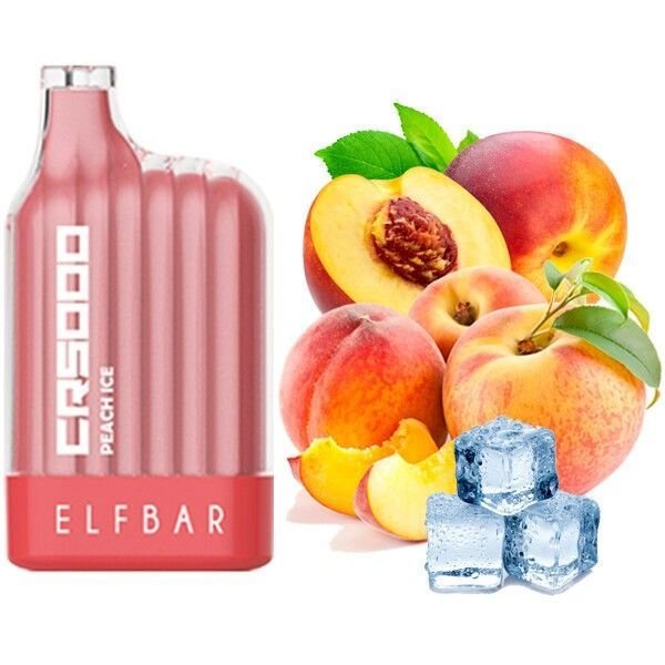 Одноразовая электронная сигарета Elf Bar CR Peach Ice 5000 Затяжек - (Эльф Бар СР 5к тяг) Персик Лед