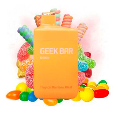 Одноразовая электронная сигарета Geek Bar Тропикал Рэйнбоу Бласт 5000 Затяжек