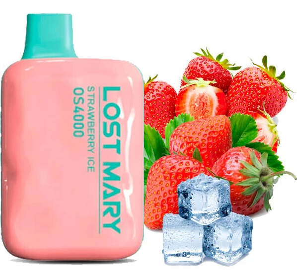 Одноразовая электронная сигарета Lost Mary 4000 Затяжек - Клубника Лед