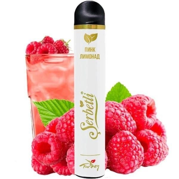 Одноразовая электронная сигарета Serbetli Pink Lemonade (Пинк Лимонад) (1200 Затяжек)