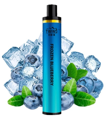 Одноразовая электронная сигарета Twins Ice Frozen Blueberry (Фроузен Черника) (1500 Затяжек)