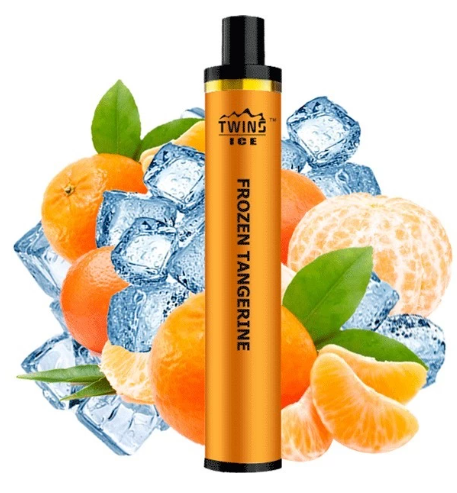 Одноразовая электронная сигарета Twins Ice Frozen Tangerine (Фроузен Мандарин) (1500 Затяжек)