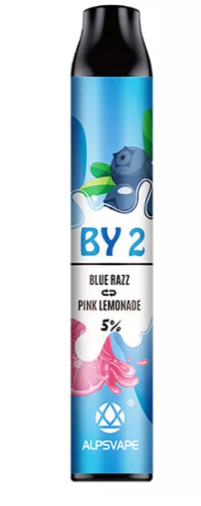 Одноразовый Pod Alpsvape BY2 2000 2 вкуса в 1 Blue Razz Pink Lemonade