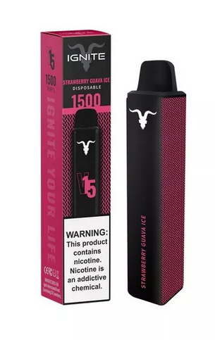 Одноразовый Pod IGNITE 1500 Strawberry Guava Ice