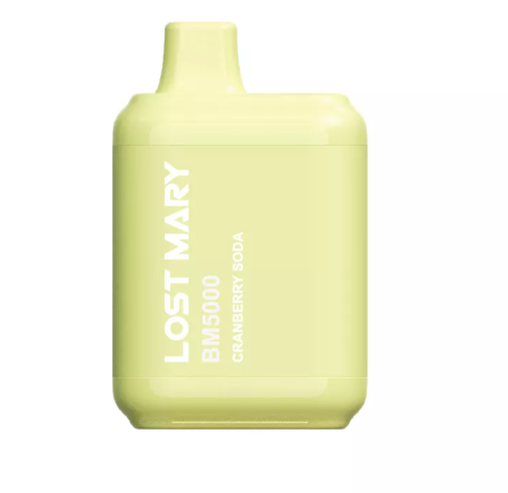 Одноразовый Pod Lost Mary BM5000 Cranberry Soda 5% - (Лост Мери БМ 5к тяг) Клюквенная сода