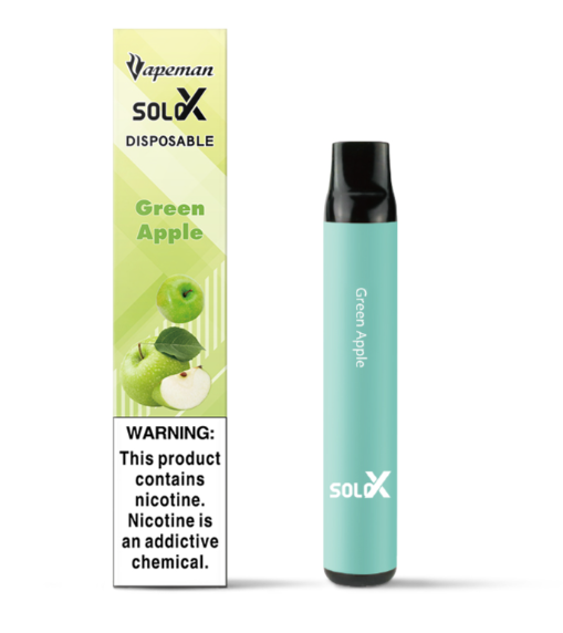 Одноразовый Pod Vapeman SOLO X 1500 Яблоко