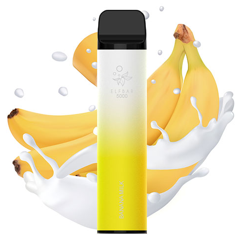 Одноразка Pod Elf Bar 2000 Disposable Pod Device 1200mAh Banana Milk 5% - (Эльф Бар 2к тяг) Банановое молоко