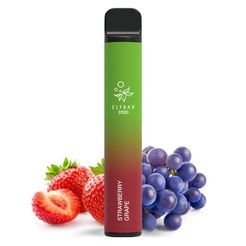 Одноразка Pod Elf Bar 2000 Disposable Pod Device 1200mAh Strawberry Grape 5% - (Эльф Бар 2к тяг) Клубника Виноград