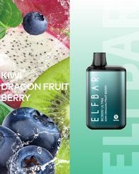 Одноразка Pod Elf Bar BC5000 Ultra Disposable Pod Device 650mAh (перезаряжаемая) Kiwi Dragon Fruit Berry 5% - (Эльф Бар БЦ Ультра 5к тяг) Ягода киви драконьего фрукта