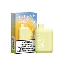 Одноразки Pod Elf Bar LB 5000 Disposable Pod Device 650mAh Cranberry Soda - (Эльф Бар ЛБ 5к тяг) Клюквенная сода