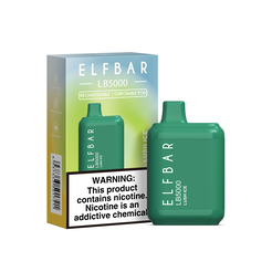 Одноразки Pod Elf Bar LB 5000 Disposable Pod Device 650mAh Lush ice - (Эльф Бар ЛБ 5к тяг) Пышный лед