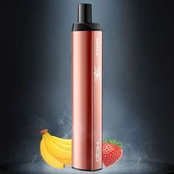 Одноразка Pod HQD MAXX 2500 Strawberry Banana 6% - (Ашкьюди Макс) Клубника Банан