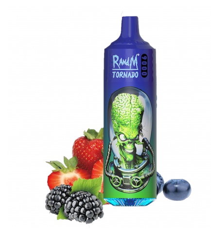 RandM Tornado 9000 Затяжек Черника Клубника