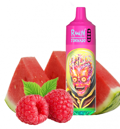 RandM Tornado 9000 Затяжек Малина Арбуз