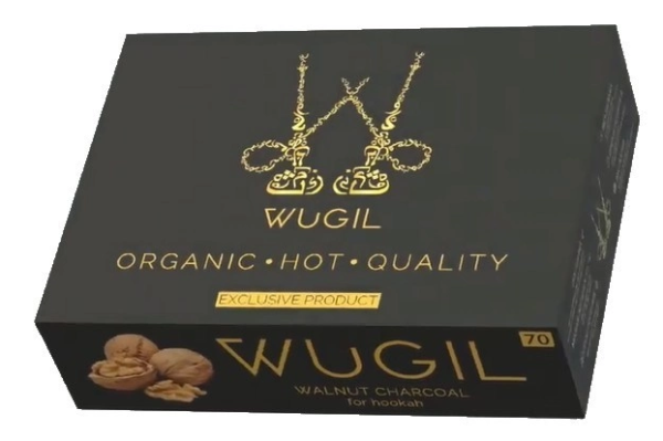 Уголь для кальяна WUGIL gold из ореховой скорлупы 1,1 кг vugo